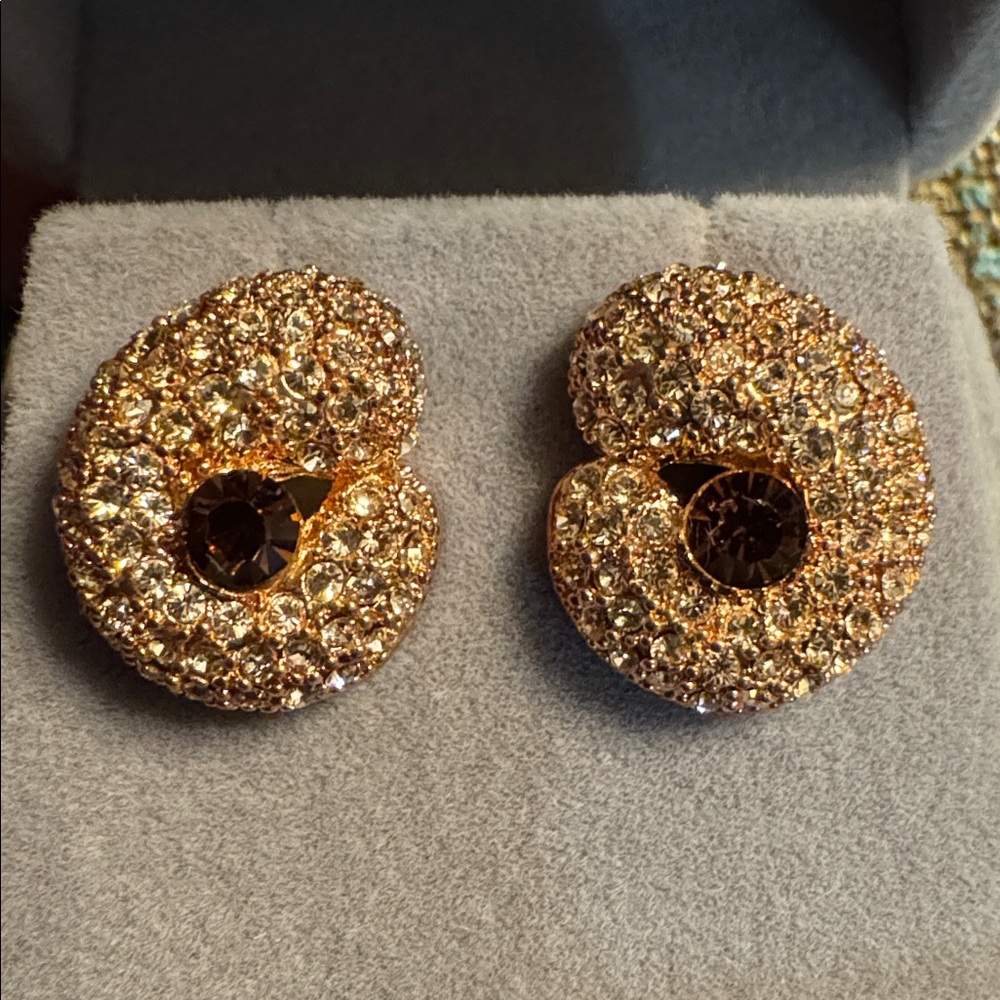 3105 Swarovski Crystal Elements Post Earrings - image 1